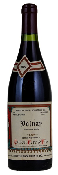 1990 Coron Pere & Fils Volnay, 750ml