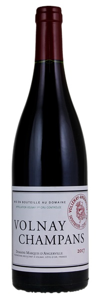 2017 Marquis d'Angerville Volnay Champans, 750ml