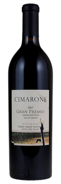 2007 Cimarone Three Creek Vineyard Gran Premio Sangiovese, 750ml