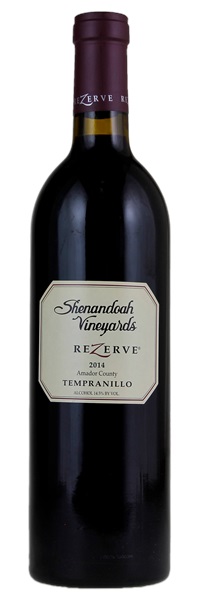 2014 Shenandoah Vineyards Rezerve Tempranillo, 750ml