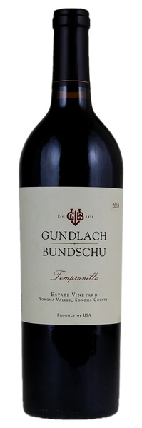 2018 Gundlach Bundschu Estate Vineyard Tempranillo, 750ml