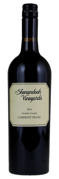 2014 Shenandoah Vineyards Amador County Cabernet Franc (Screwcap), 750ml