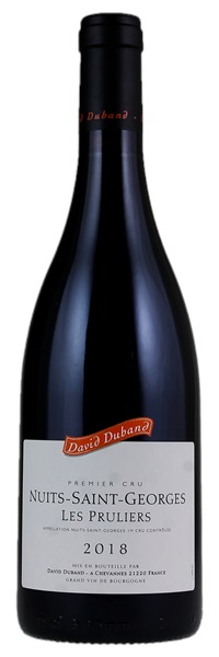 2018 David Duband Nuits-St.-Georges Les Pruliers, 750ml