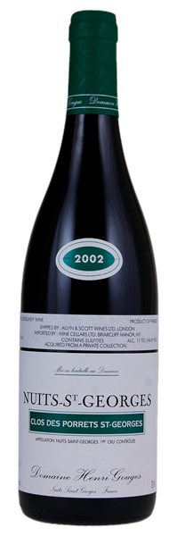2002 Henri Gouges Nuits St.-Georges Clos des Porrets St.-Georges, 750ml