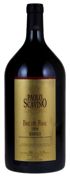 1998 Paolo Scavino Barolo Bric del Fiasc, 3.0ltr