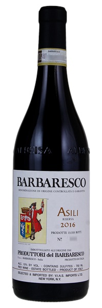 2016 Produttori del Barbaresco Barbaresco Asili Riserva, 750ml