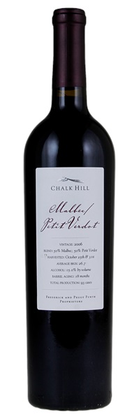 2006 Chalk Hill Malbec Petit Verdot, 750ml