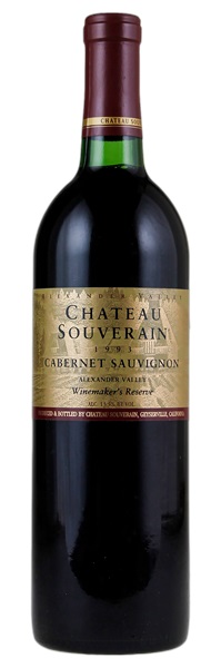 1993 Chateau Souverain Winemaker's Reserve Cabernet Sauvignon, 750ml