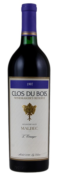 1997 Clos du Bois Winemaker's Reserve L'Etranger Malbec, 750ml