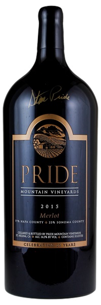 2015 Pride Mountain Merlot, 9.0ltr
