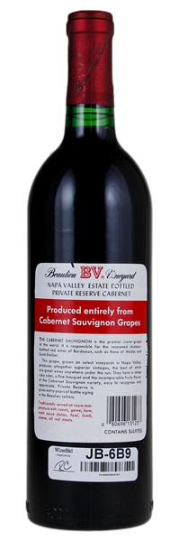 1985 Beaulieu Vineyard Georges de Latour Private Reserve Cabernet Sauvignon, 750ml