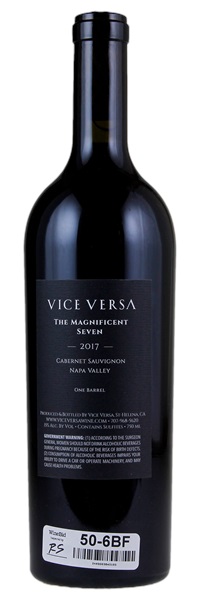 2017 Vice Versa The Magnificent Seven Cabernet Sauvignon, 750ml