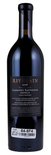 2016 Riverain Tench Vineyard Reserve Cabernet Sauvignon, 750ml