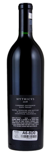 2018 Blankiet Estate Mythicus Red Wine, 750ml