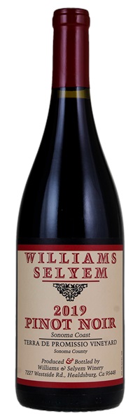 2019 Williams Selyem Terra de Promissio Vineyard Pinot Noir, 750ml