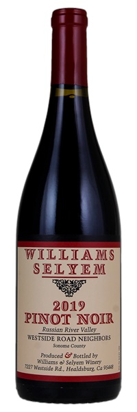 2019 Williams Selyem Westside Road Neighbors Pinot Noir, 750ml