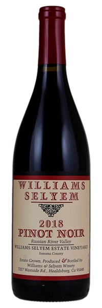 2018 Williams Selyem Williams Selyem Estate Vineyard Pinot Noir, 750ml