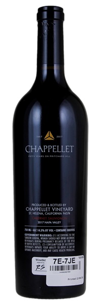 2017 Chappellet Vineyards Pritchard Hill Estate, 750ml