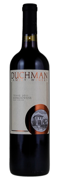 2011 Duchman Family Winery Reddy Vineyard Sangiovese, 750ml