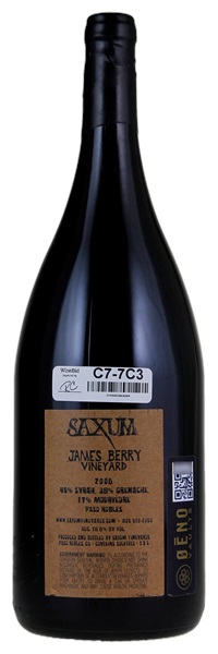 2006 Saxum James Berry Vineyard, 1.5ltr