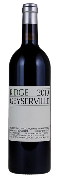 2019 Ridge Geyserville, 750ml