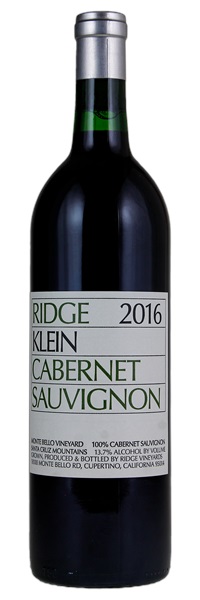 2016 Ridge Klein Cabernet Sauvignon, 750ml