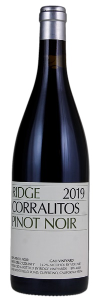 2019 Ridge Corralitos Gali Vineyard ATP Pinot Noir, 750ml