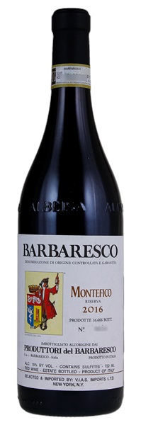 2016 Produttori del Barbaresco Barbaresco Montefico Riserva, 750ml