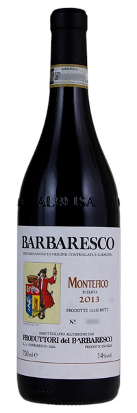 2013 Produttori del Barbaresco Barbaresco Montefico Riserva, 750ml
