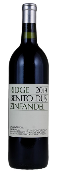 2019 Ridge Benito Dusi Ranch Zinfandel ATP, 750ml