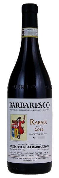 2016 Produttori del Barbaresco Barbaresco Rabaja Riserva