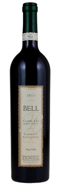 2011 Bell Wine Cellars Clone 337 Unfiltered Cabernet Sauvignon, 750ml