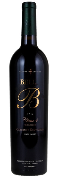 2014 Bell Wine Cellars Clone 4 Unfiltered Cabernet Sauvignon, 750ml