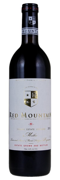 2012 Hedges Red Mountain Estate Malbec, 750ml