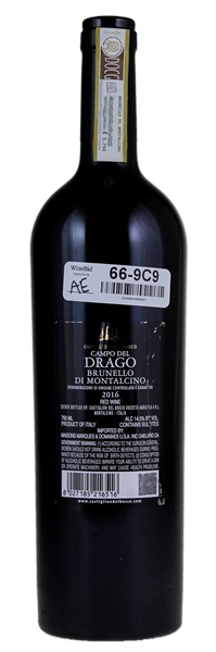 2016 Castiglion del Bosco Brunello di Montalcino Campo del Drago, 750ml