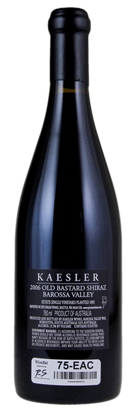 2006 Kaesler Old Bastard Shiraz, 750ml