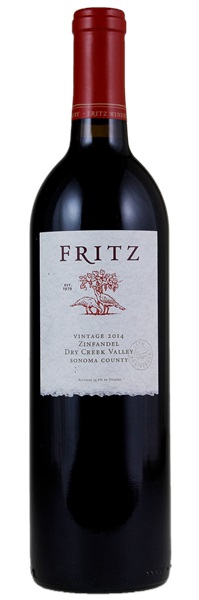 2014 J. Fritz Winery Dry Creek Valley Zinfandel, 750ml