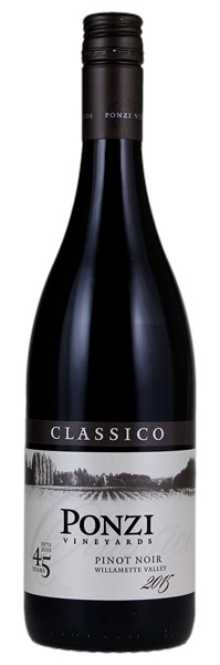 2015 Ponzi Classico Pinot Noir (Screwcap), 750ml