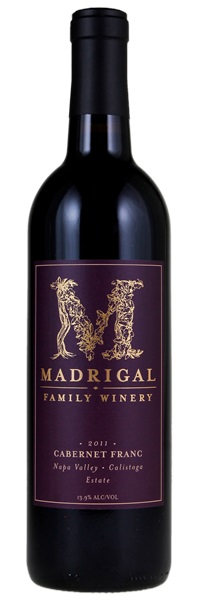 2011 Madrigal Cabernet Franc, 750ml