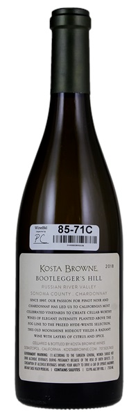 2018 Kosta Browne Bootlegger's Hill Chardonnay, 750ml