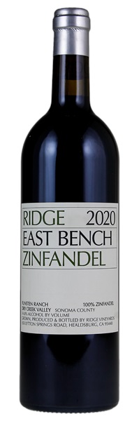 2020 Ridge East Bench Zinfandel, 750ml