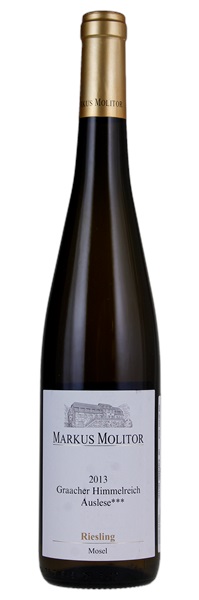 2013 Markus Molitor Graacher Himmelreich Riesling Auslese *** Gold Capsule #39, 750ml