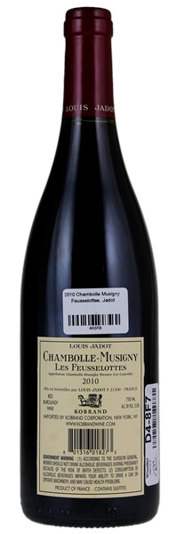 2010 Louis Jadot Chambolle-Musigny Les Feusselottes, 750ml
