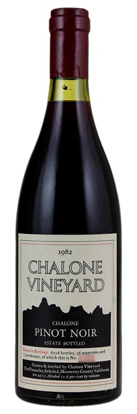1982 Chalone Vineyard Estate Pinot Noir, 750ml