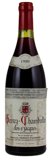 1980 Pernot-Fourrier Gevrey-Chambertin Clos St. Jacques, 750ml