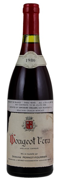 1980 Pernot-Fourrier Vougeot 1er Cru, 750ml