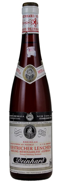 1971 Deinhard Oestricher Lenchen Riesling Beerenauslese Eiswein #36, 700ml