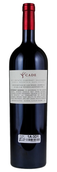 2017 Cade Estate Howell Mountain Cabernet Sauvignon, 1.5ltr