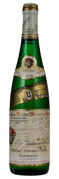 1975 Max Ferdinand Richter Mülheimer Sonnenlay Optima Riesling Beerenauslese #17, 700ml
