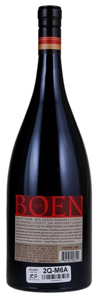 2019 Boen Wines Santa Barbara County Sonoma County Monterey County Pinot Noir (Screwcap), 1.5ltr
